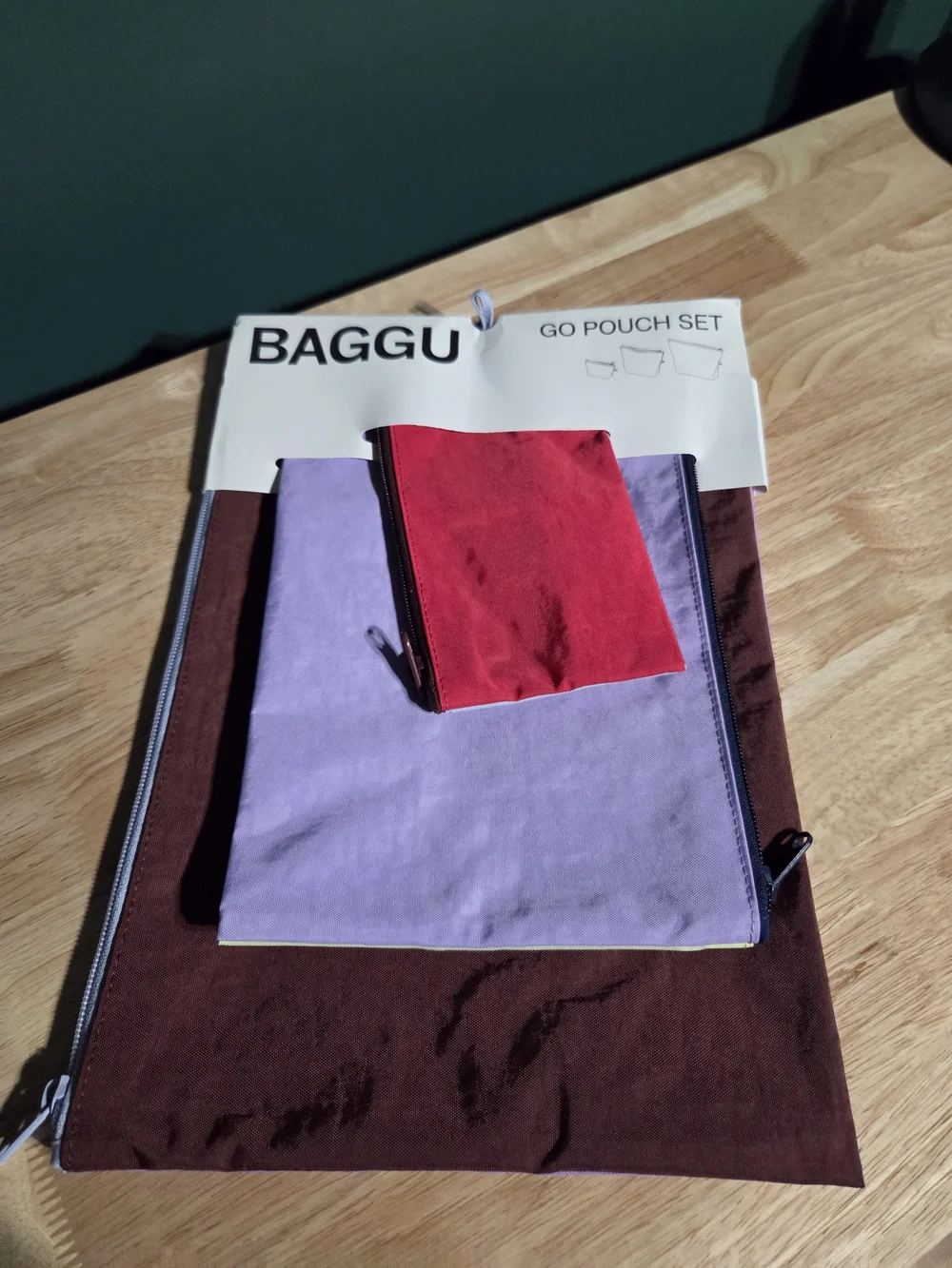 BAGGU Go Pouch Set - Kaleidoscope Mix